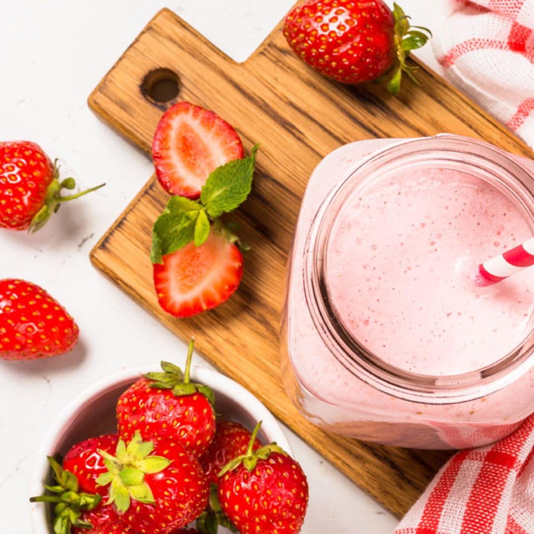 Batido de fresas y yogur