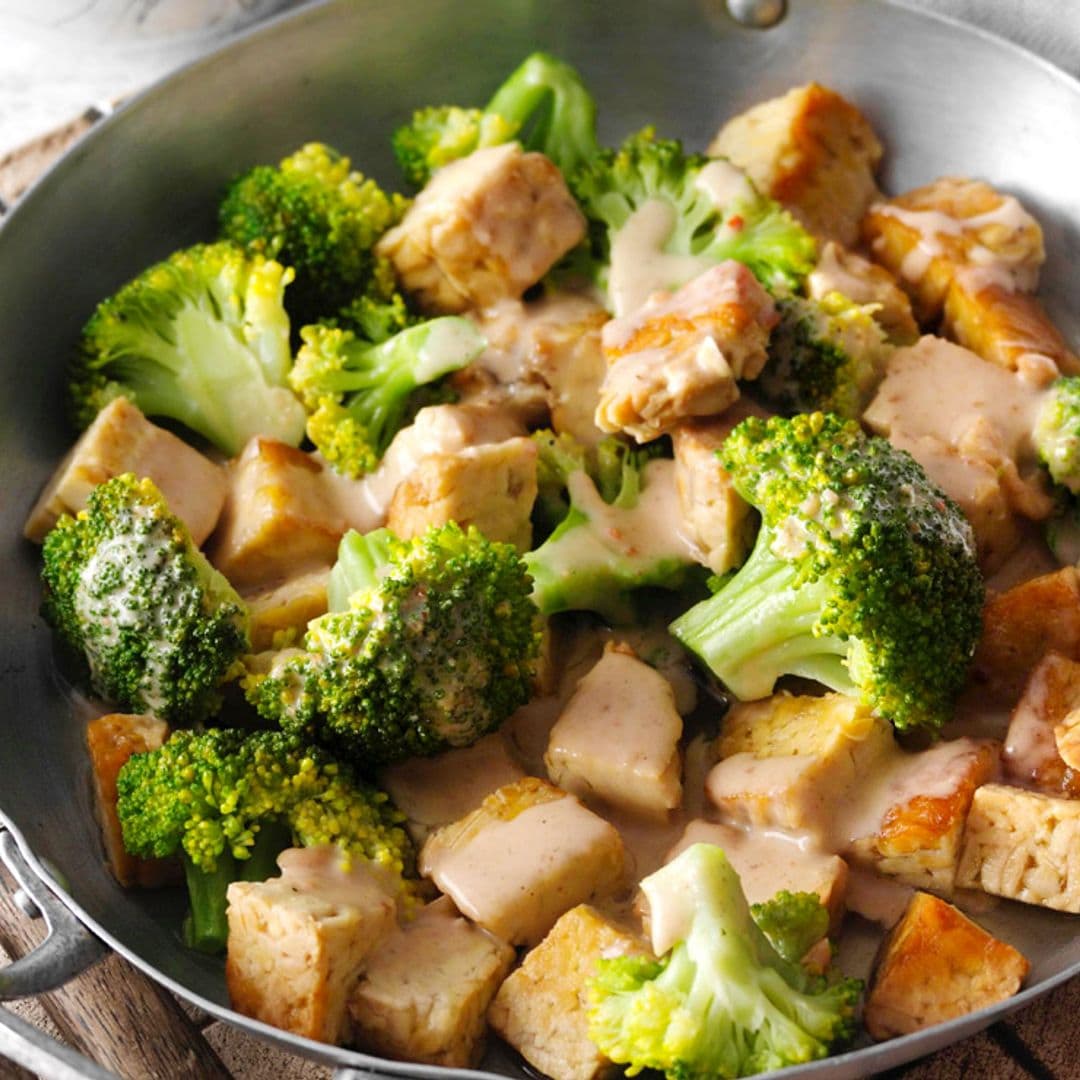 Salteado de tempeh con verduras