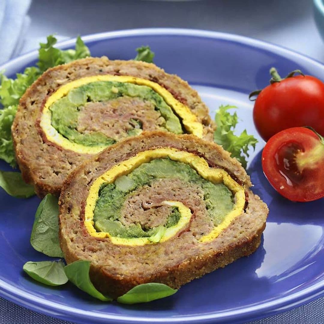 'Polpettone' relleno de tortilla y brócoli