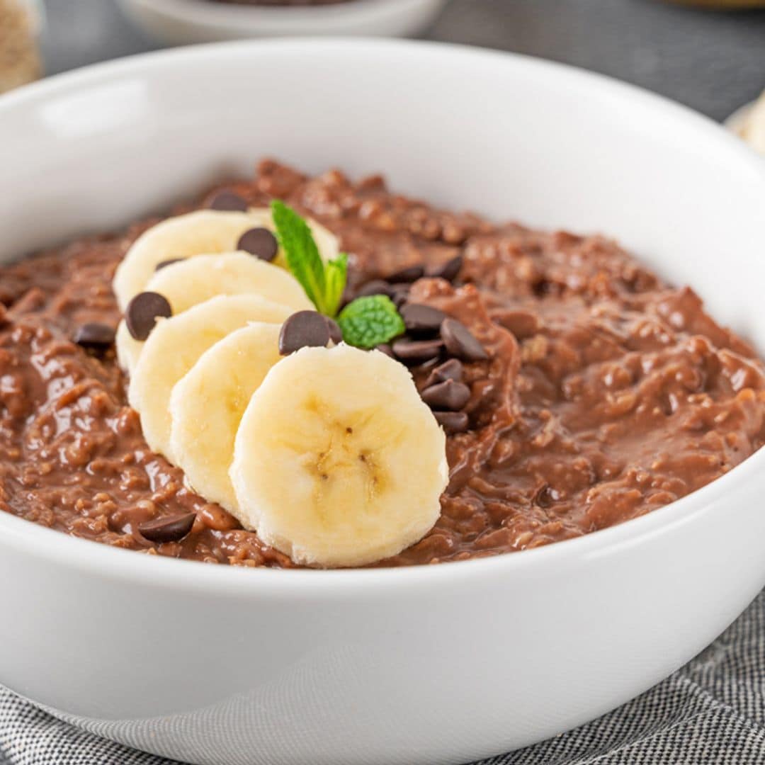 'Porridge' de cacao y plátano