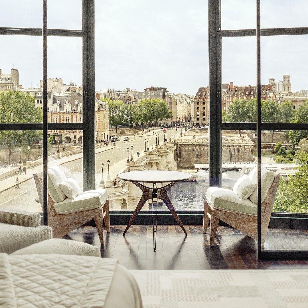 Vista desde una habitación del hotel Cheval Blanc Paris