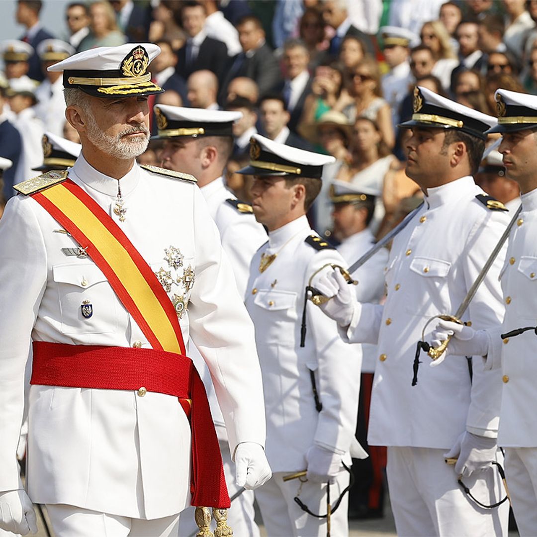 El Rey vuelve a presidir los actos militares del Día del Carmen tras tres años de parón por la pandemia