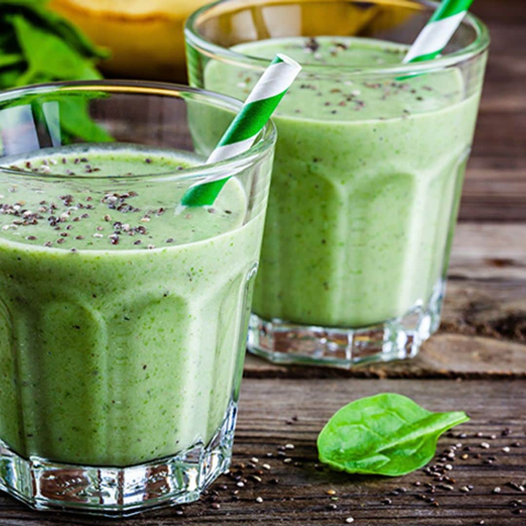 Batido de kiwi, kéfir y chía