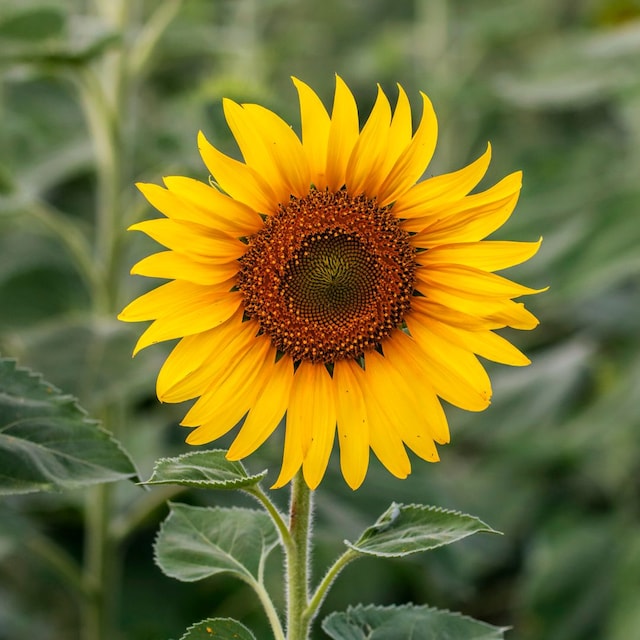 Girasol en el campo