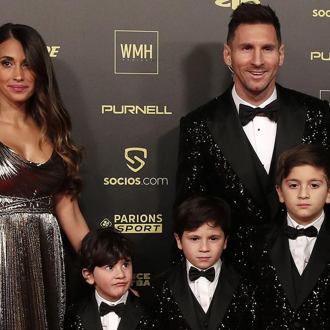 Los hijos de Messi, divertidos 'miniyo' de su padre en una noche de oro para el fútbol español