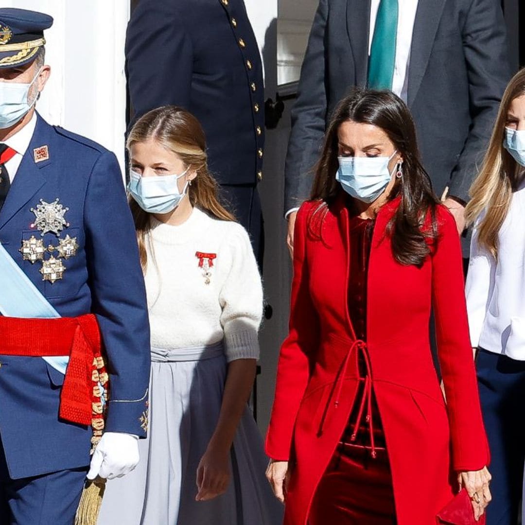 Los detalles que han convertido en atípico el acto del Día de la Hispanidad