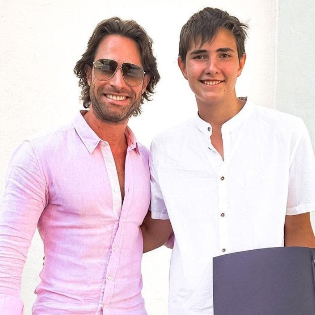 Orgulloso, Sebastián Rulli celebra la graduación de su hijo Santiago