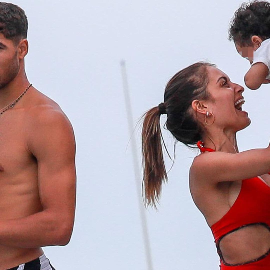 Las fotografías de las felices vacaciones de Hiba Abouk junto a su ‘equipo’ favorito, Achraf Hakimi y sus dos hijos, Amín y Naím