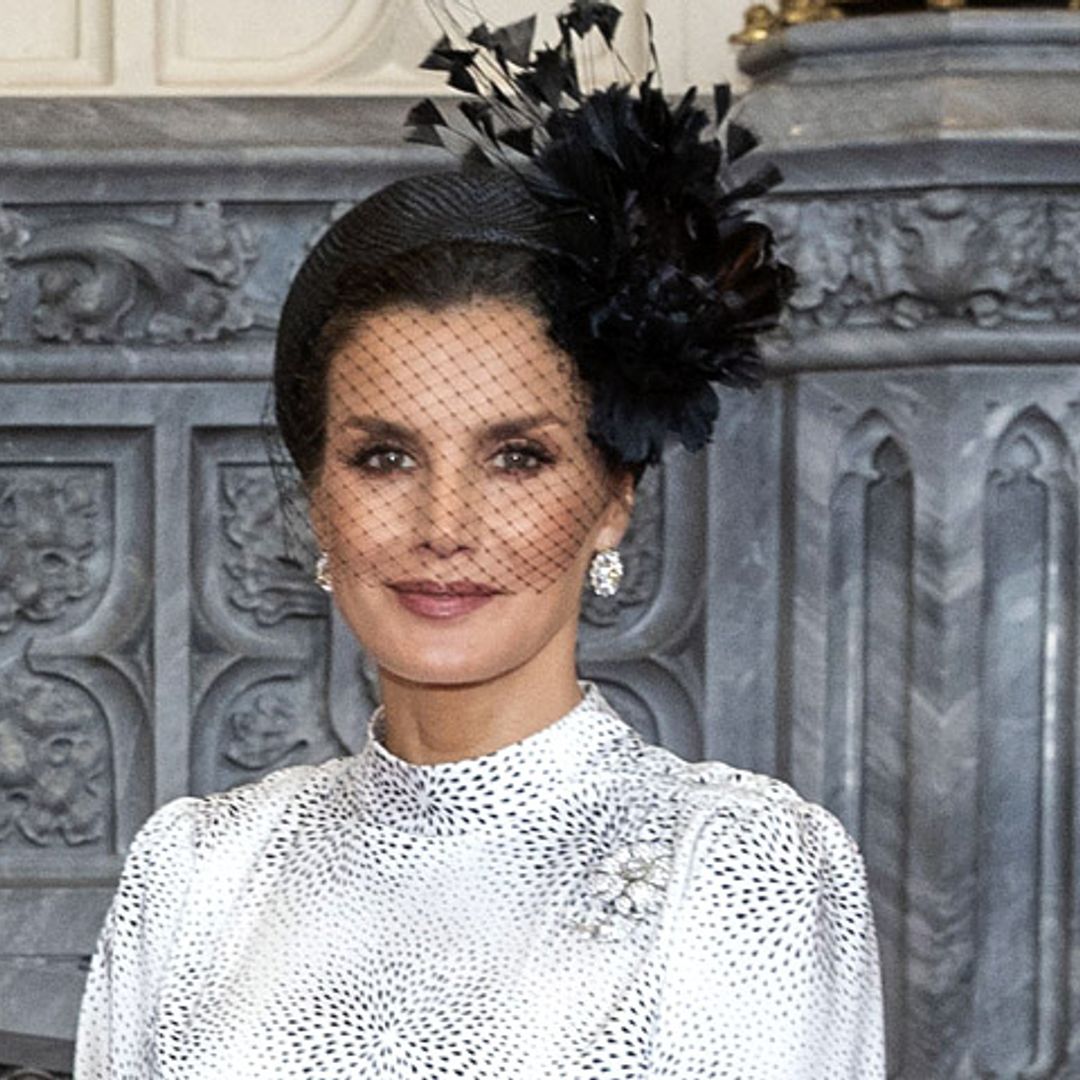 Doña Letizia lleva la moda española al castillo de Windsor