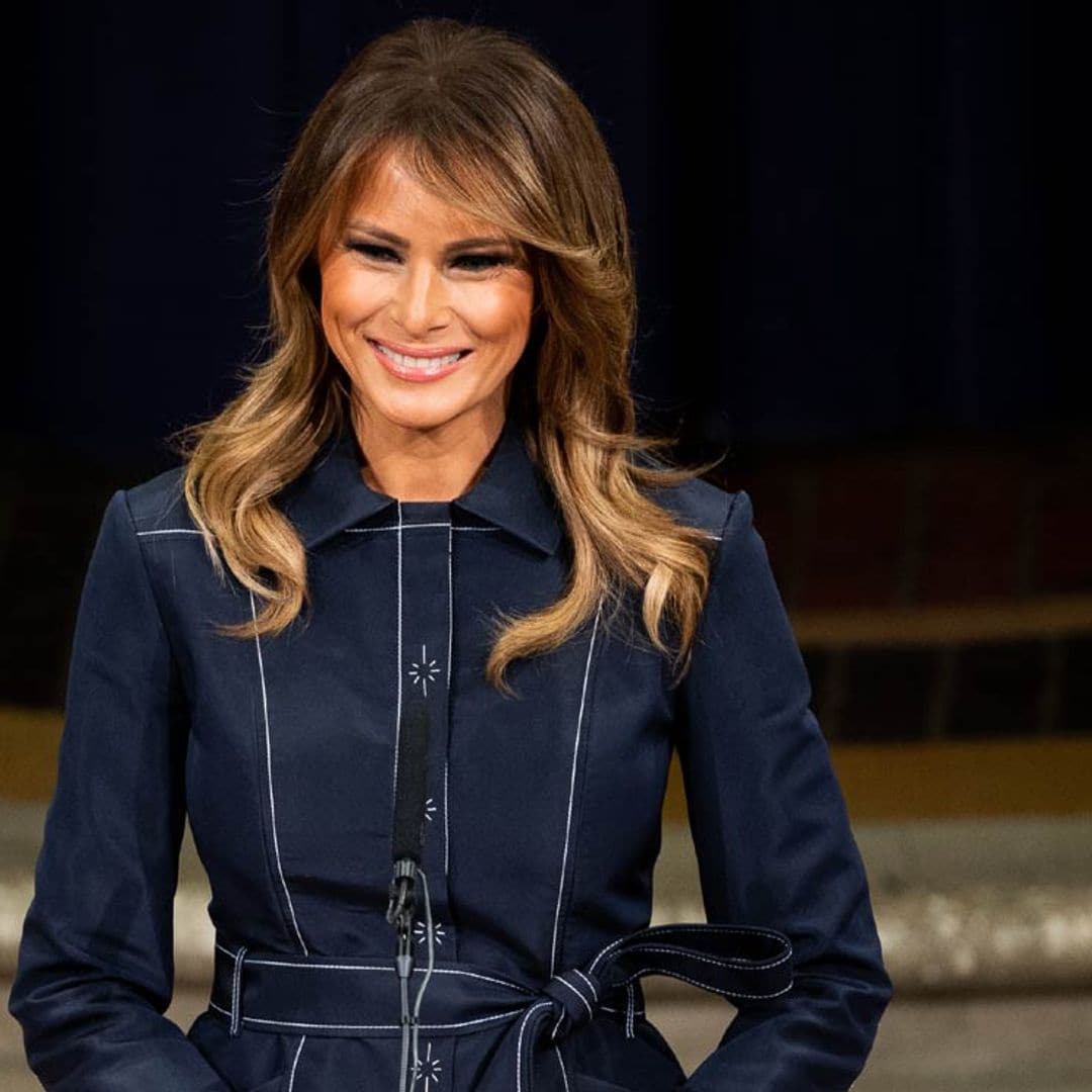 Melania Trump reaparece con unos fabulosos zapatos estilo 'Letizia'