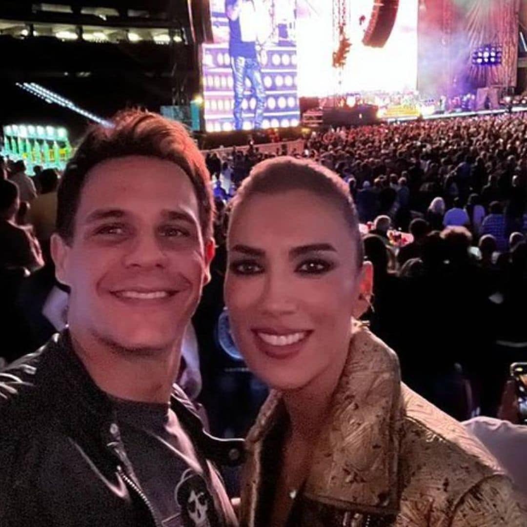 La velada más rockera de Patricia Pardo y Christian Gálvez, más enamorados que nunca en un concierto