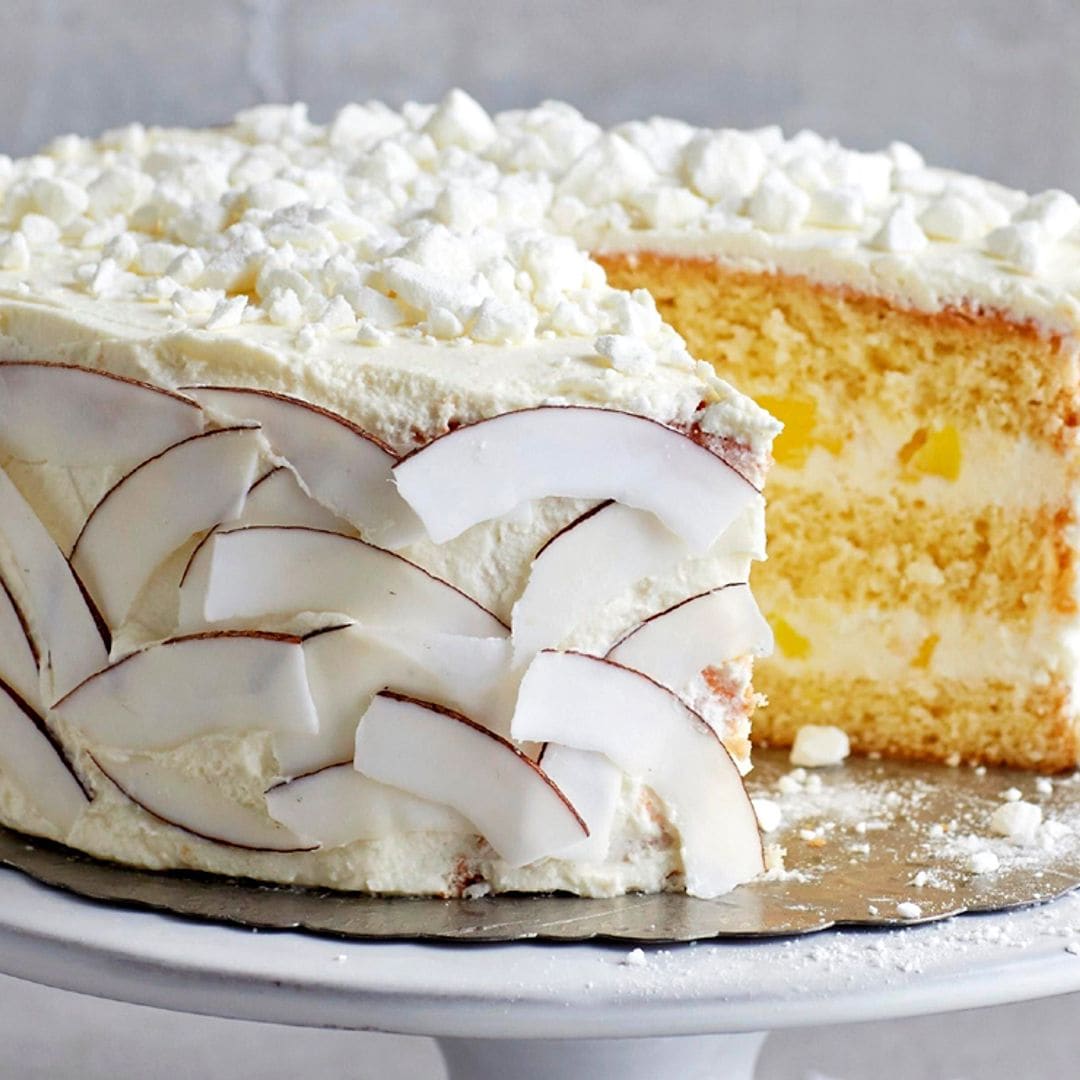 Tarta de coco con merengue