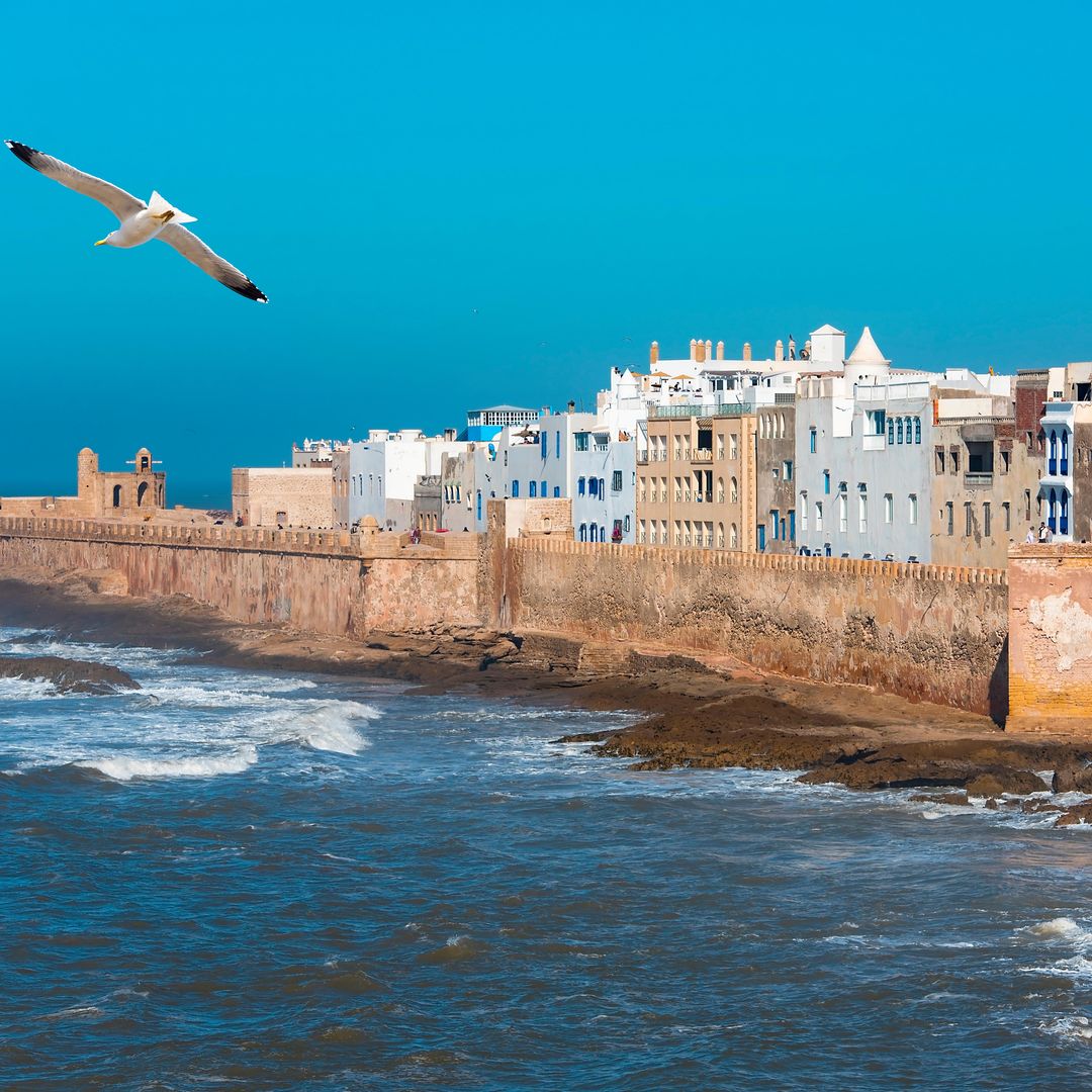 Essaouira, en Marruecos, vista de la ciudad con sus murallas