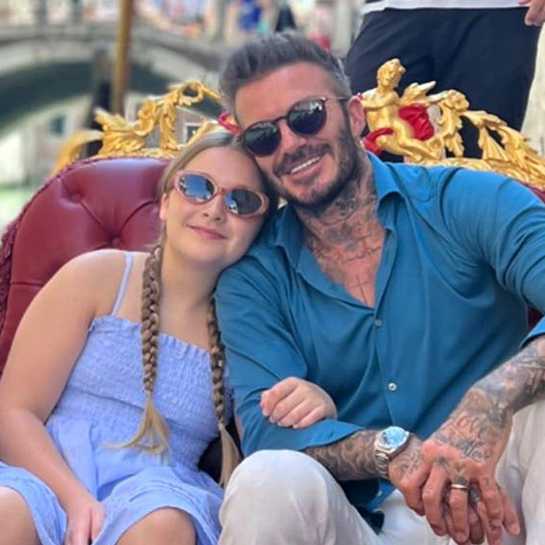 El plan de David Beckham y su hija Harper en Venecia que prefieren que Victoria no descubra