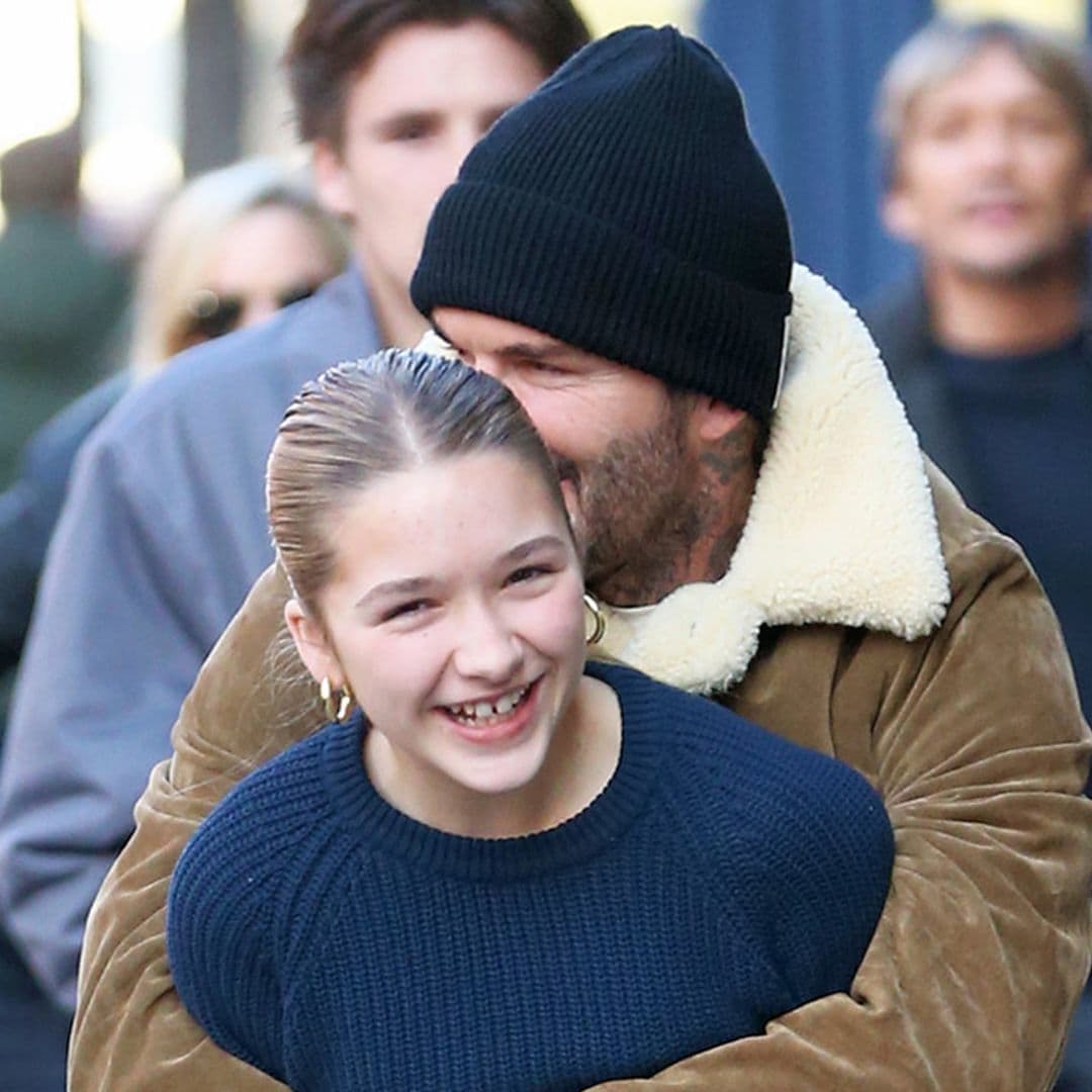 David Beckham presume de su hija Harper, ¡qué mayor!