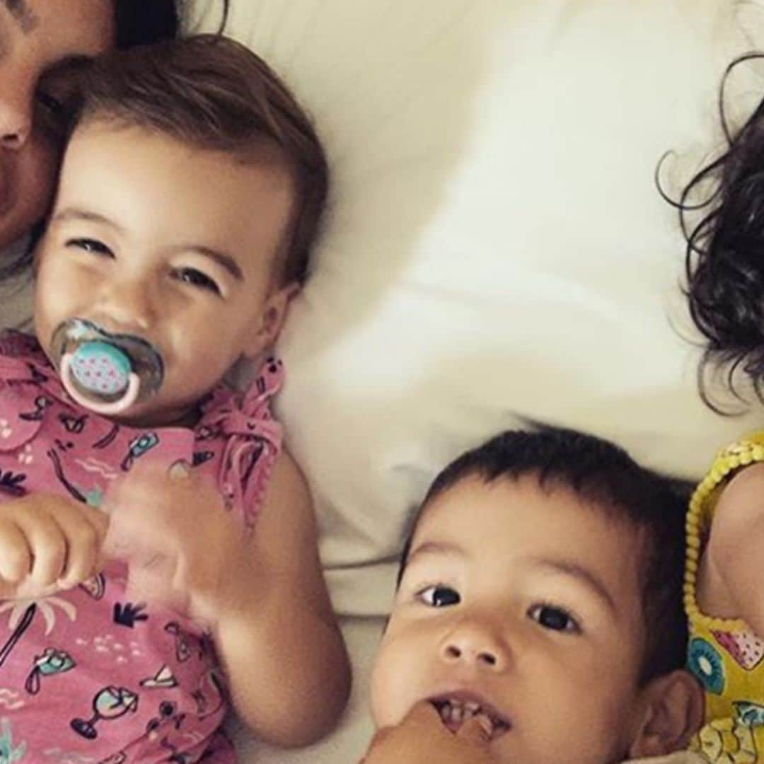 Los hijos de Georgina Rodríguez se cuelan en su vestidor ¡y se lo prueban todo!