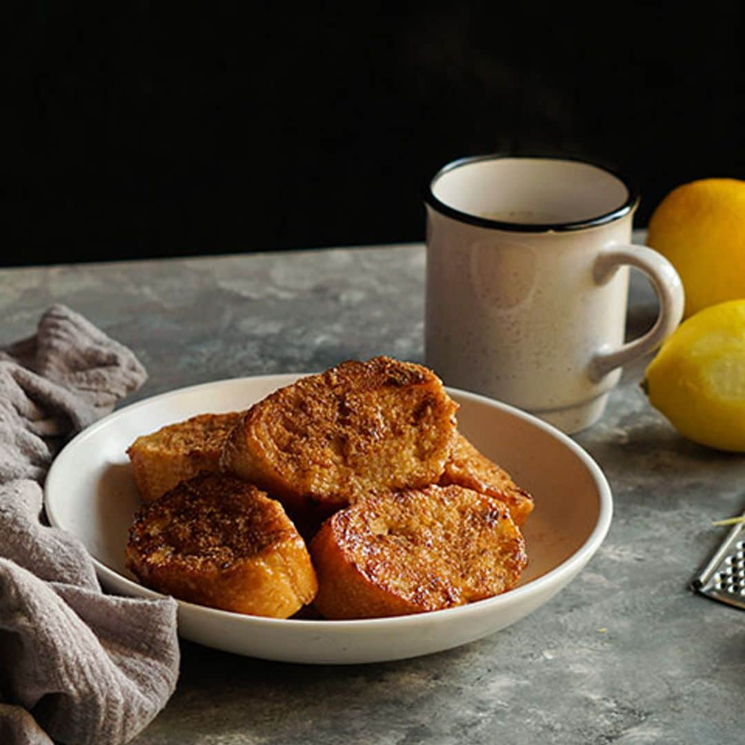 Torrijas tradicionales fáciles  paso a paso