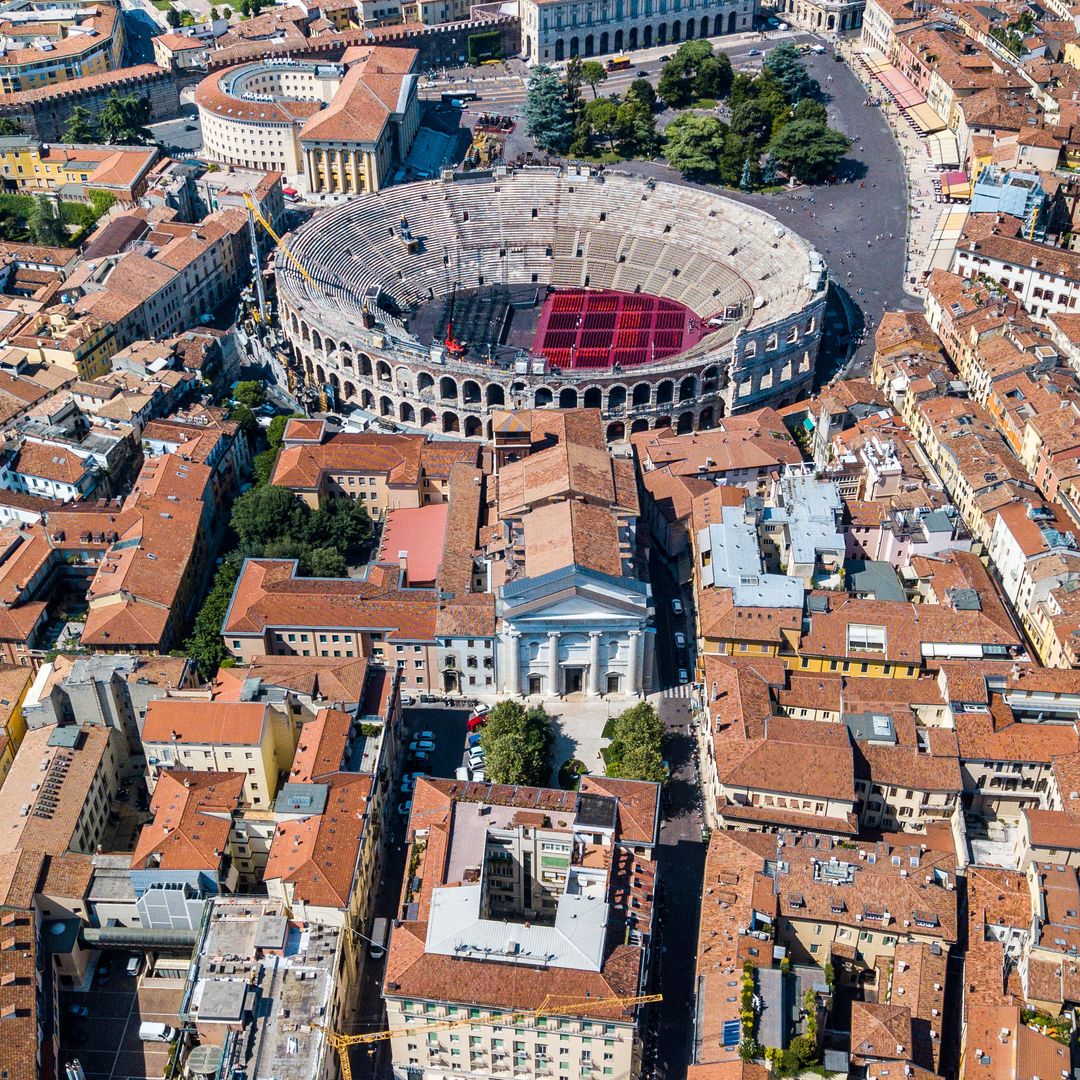 Arena Verona, anfiteatro romano en la piazza Bra