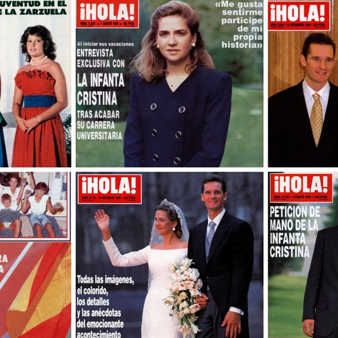 La vida de Doña Cristina a través de las portadas de ¡HOLA! que han marcado su vida