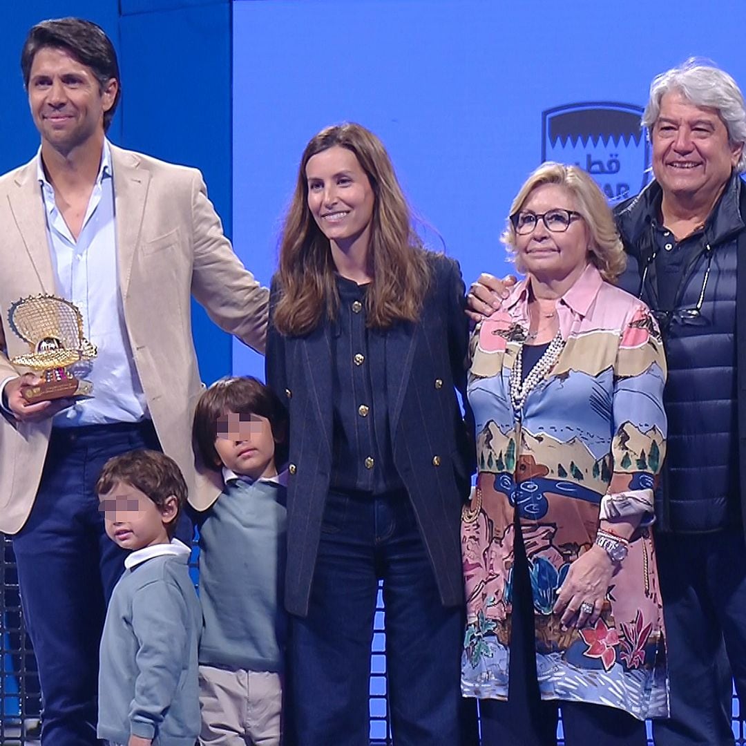 La emotiva retirada de Fernando Verdasco en Doha, arropado por Ana Boyer y sus dos hijos mayores