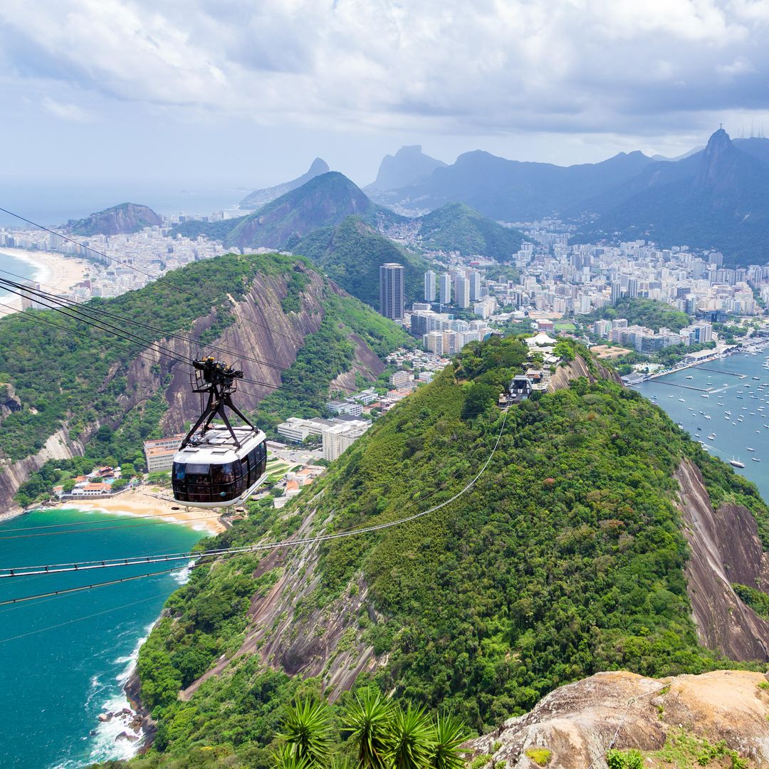 Vista desde el Pan de Azúcar de Río de Janeiro, Brasil