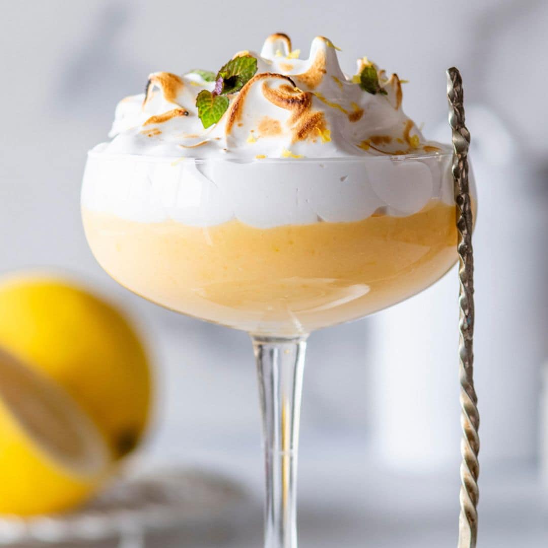 'Lemon curd' con merengue