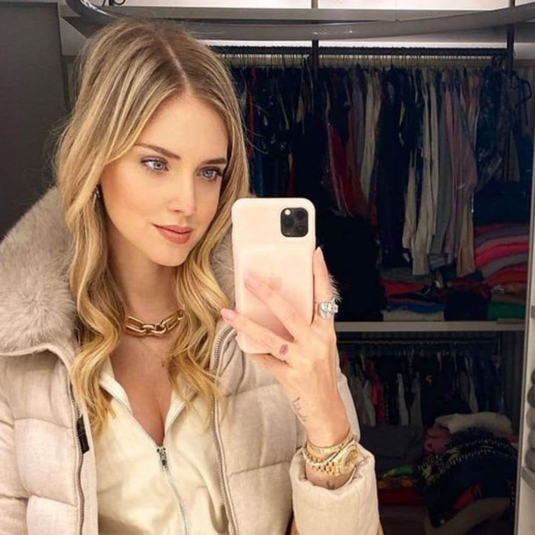 Combina tu plumífero como Chiara Ferragni y te quedará mejor que nunca