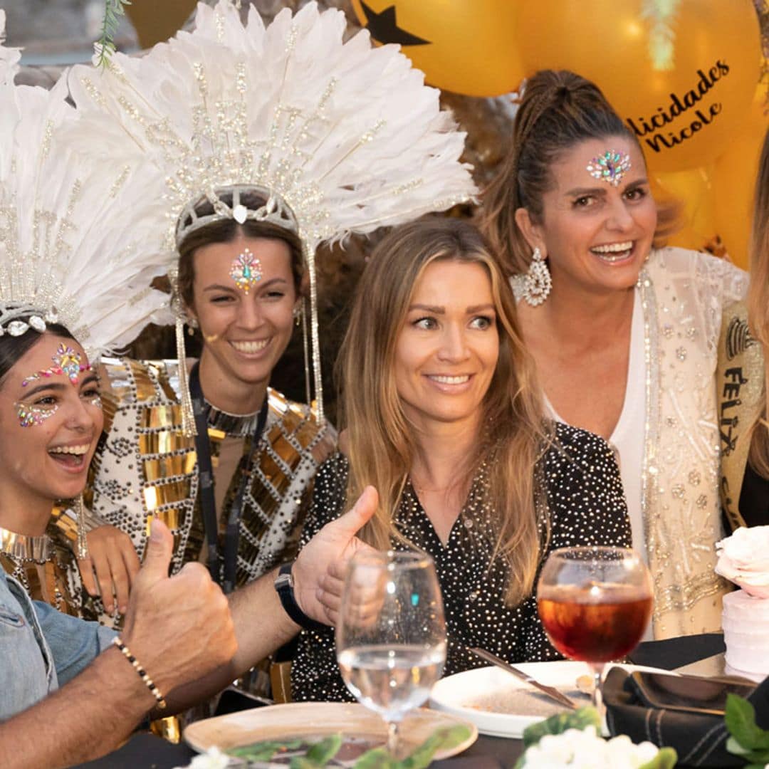 Nicole Kimpel celebra su cumpleaños junto a Antonio Banderas en una espectacular fiesta en Marbella