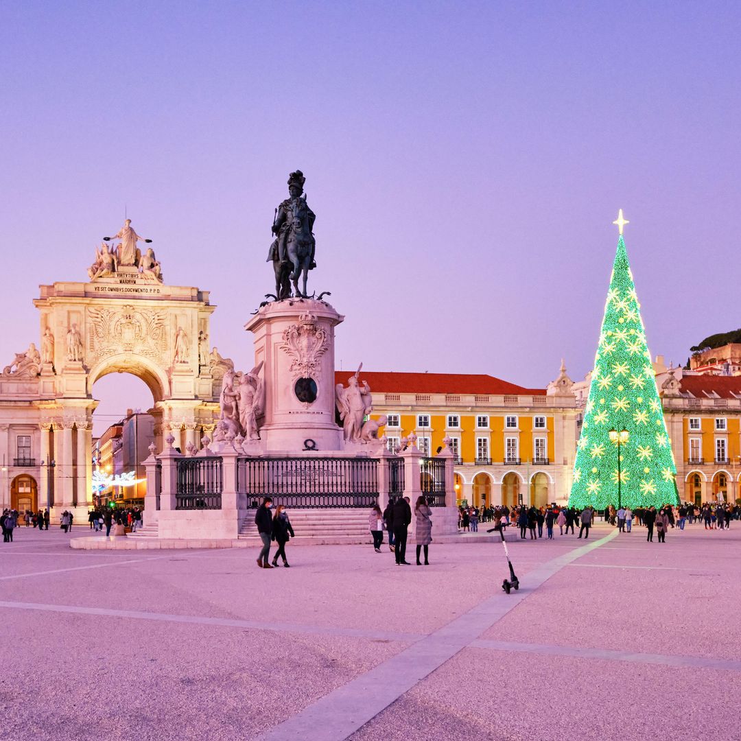 Navidad en Terreiro do Paco, plaza del Comércio de Lisboa