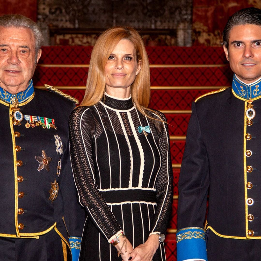 Las imágenes de Olivia de Borbón condecorada con la Gran Cruz del Real Cuerpo de la Nobleza del Principado de Asturias