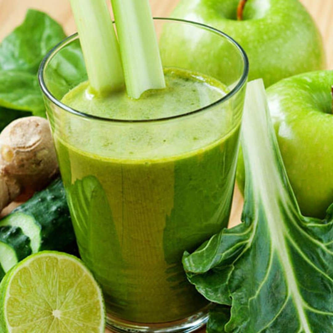 'Smoothie detox' de acelga, manzana verde y pepino