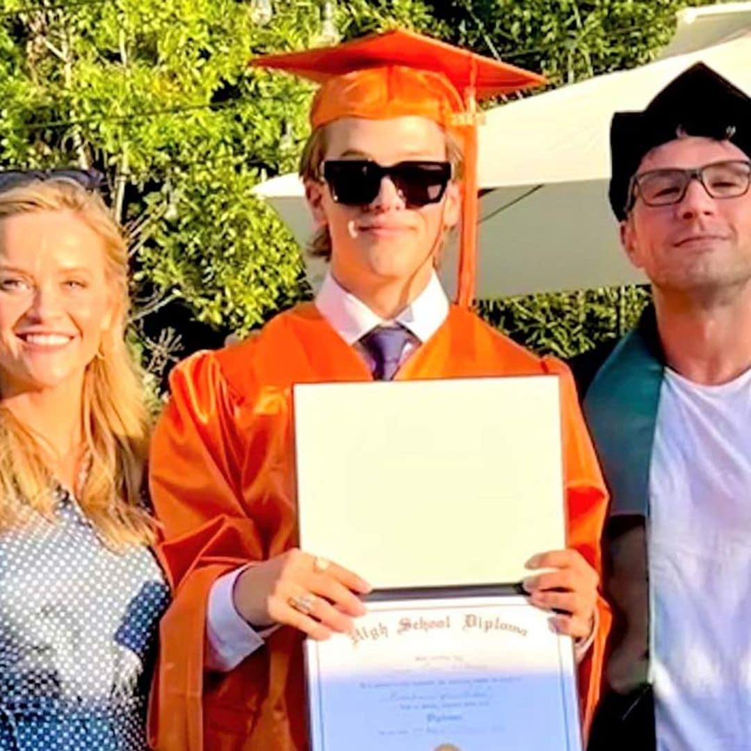 Reese Witherspoon y su ex, Ryan Phillippe, se reencuentran en la graduación de su hijo Deacon