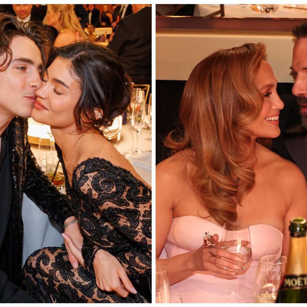 El beso viral de Kylie Jenner y Timothée Chalamet y todas las parejas enamoradas en los Golden Globes