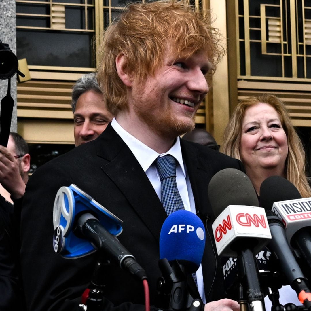 La sonrisa de Ed Sheeran tras ganar el juicio en el que estaba acusado de plagiar una canción de Marvin Gaye