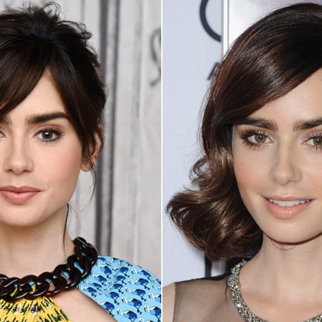 Lily Collins, o cómo sacarle partido a la melena 'midi'