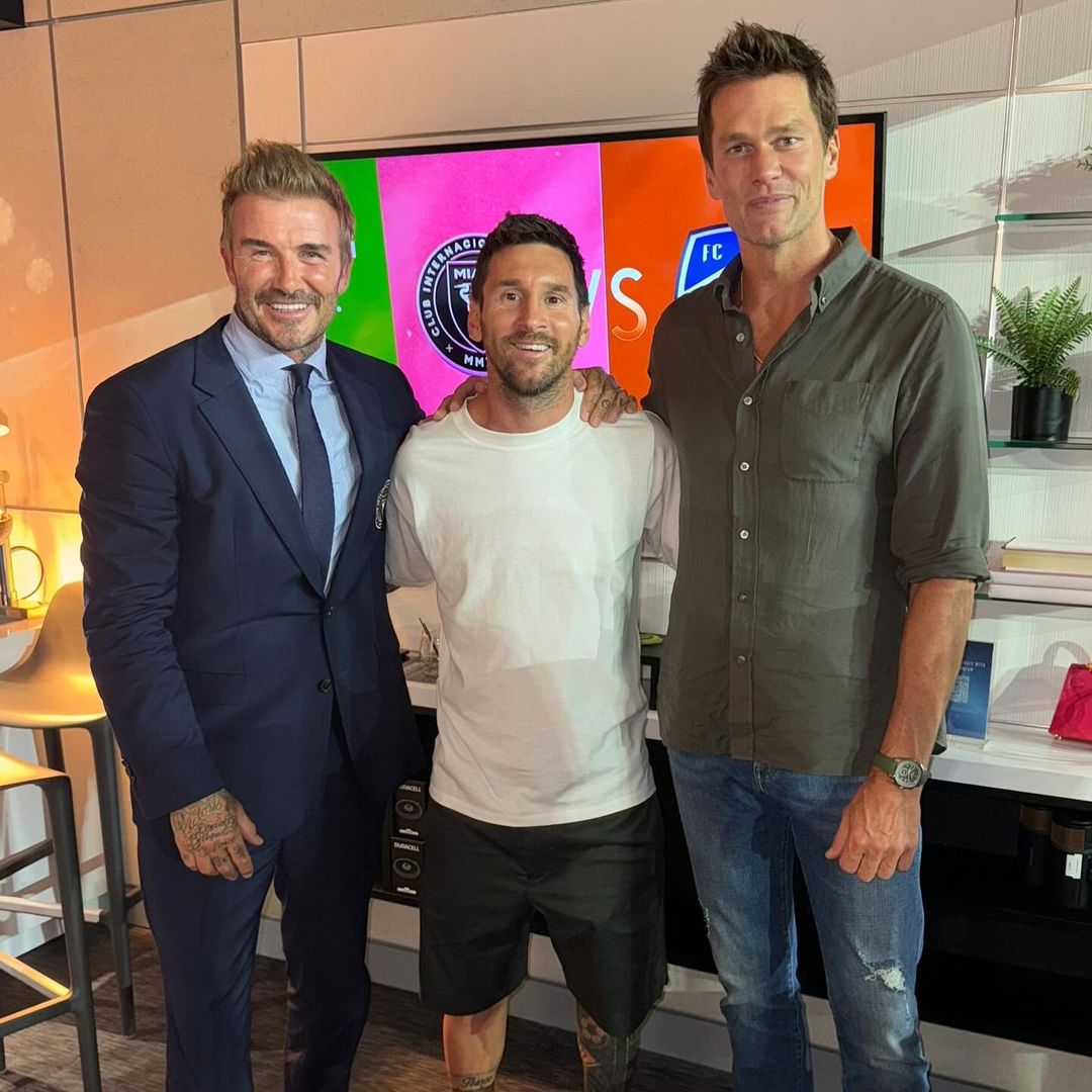 ¡Trío de leyendas! Leo Messi, Tom Brady y David Beckham protagonizan un épico encuentro