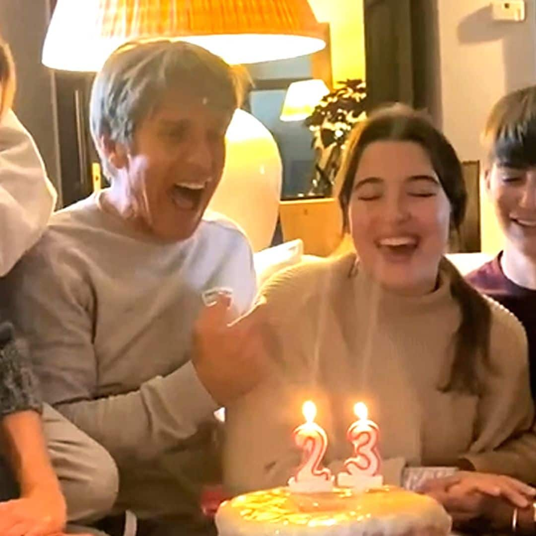 ¡Tarta casera y juegos! Alba Díaz celebra su cumpleaños con su padre, sus hermanos y Virginia Troconis