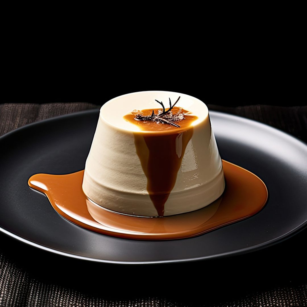 'Panna cotta' de horchata con dulce de leche