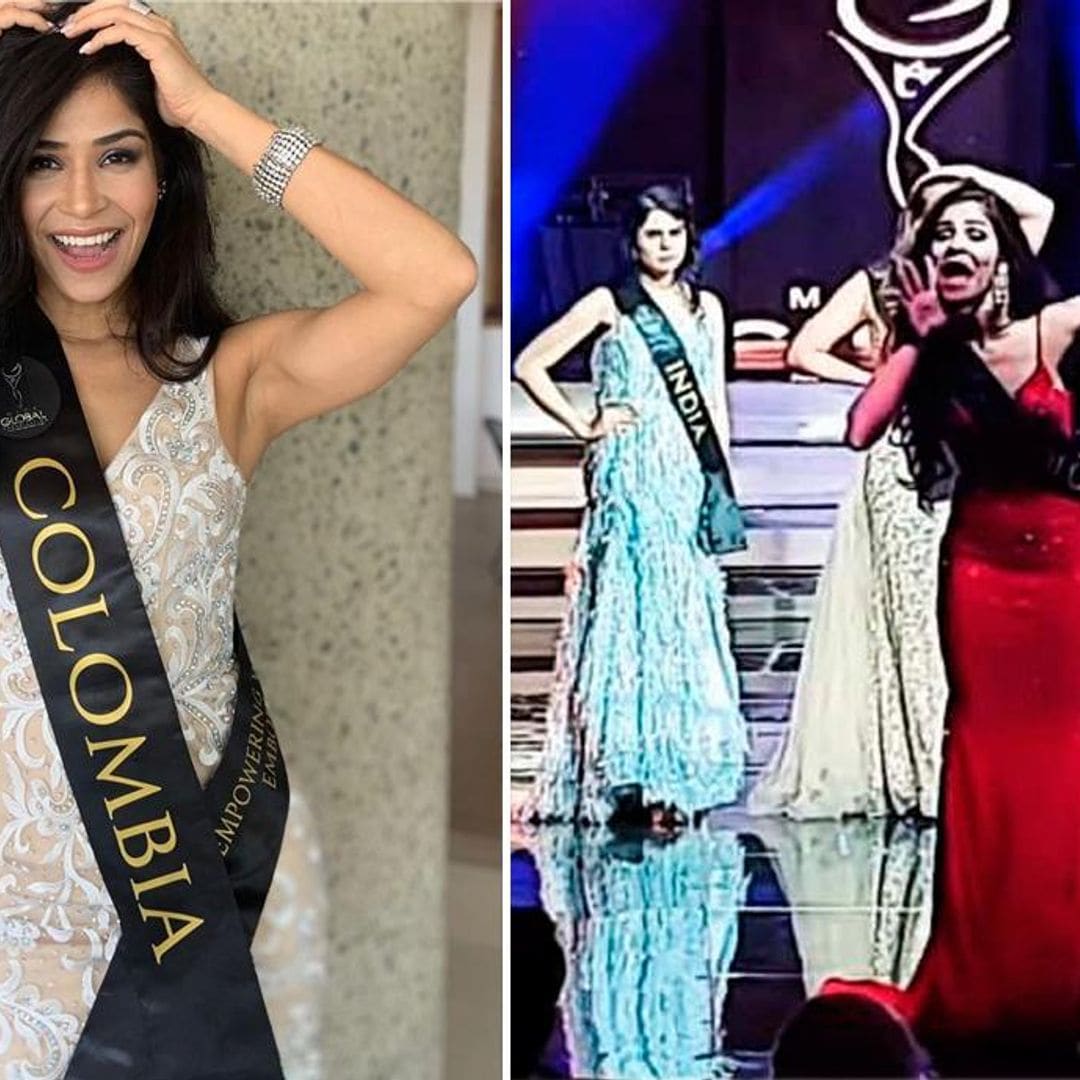 Miss Colombia explota en el show de Miss Global y asegura: '¡Es un fraude'!