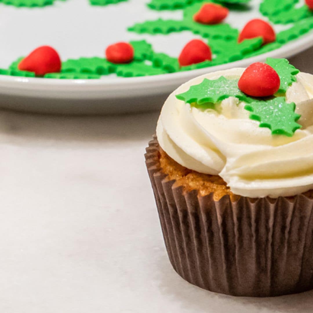 'Cupcakes' de zanahoria, manzana y avena para Navidad