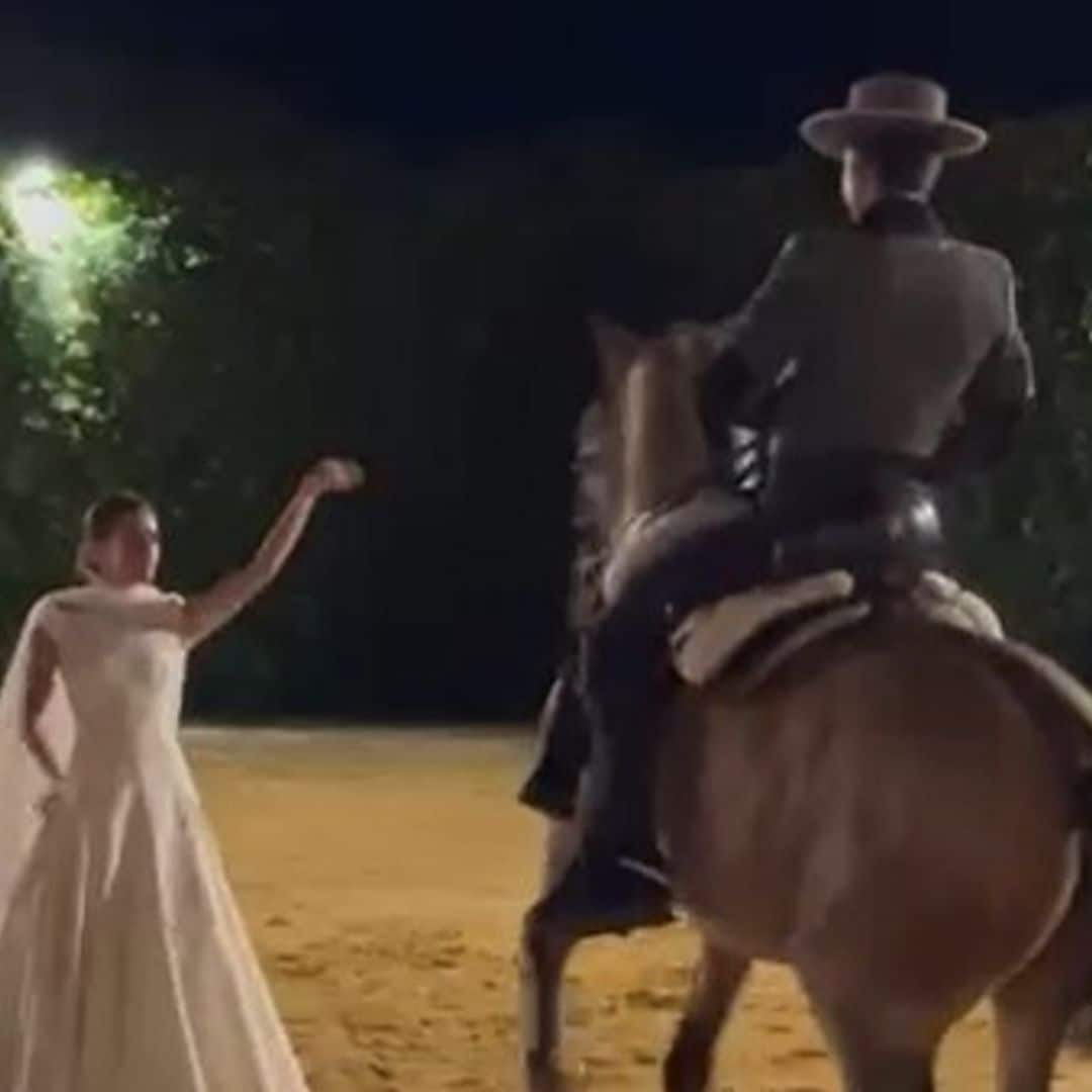 El emocionante baile de la novia con un caballo durante su boda con Joaquín Astolfi