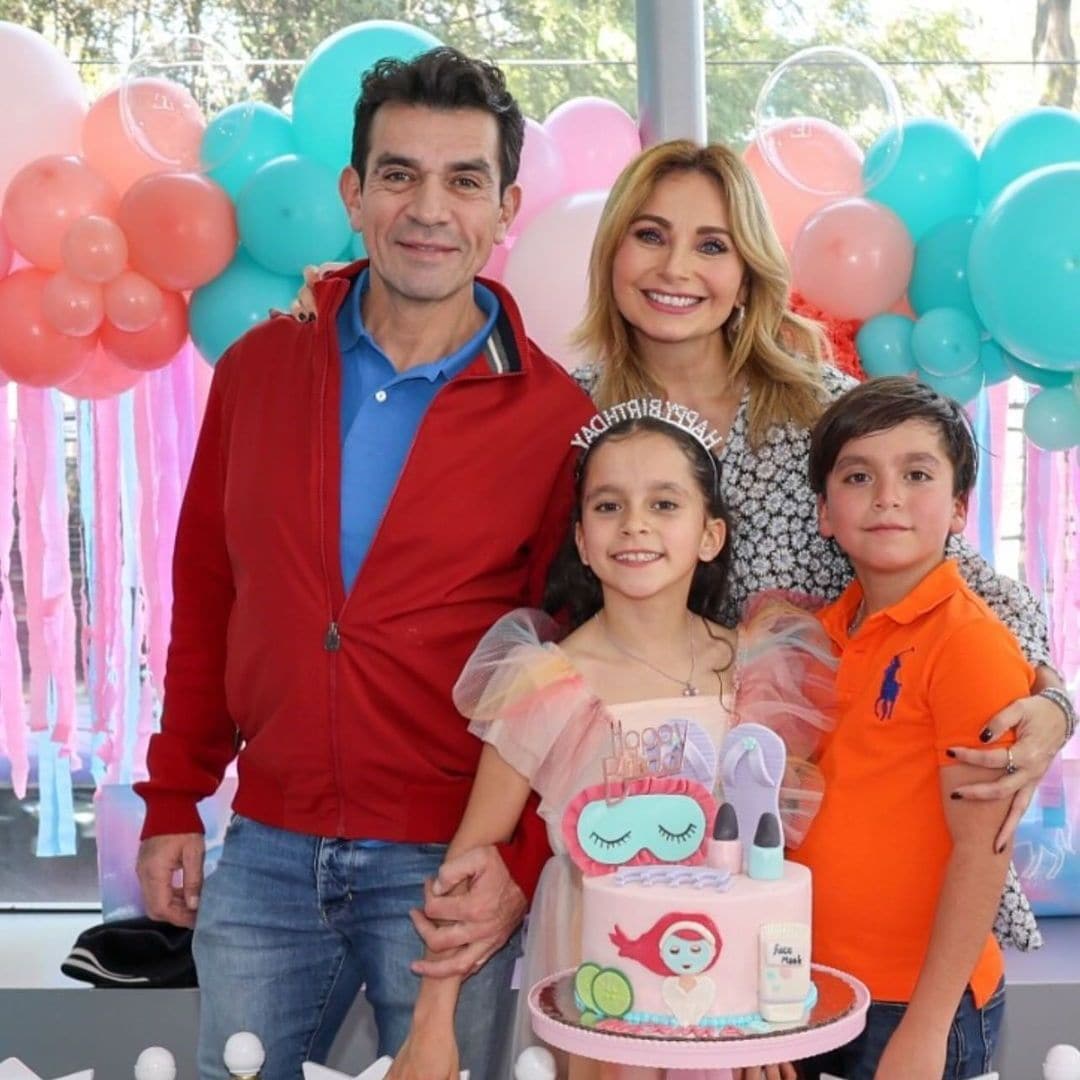 ¡Fiesta doble! Elizabeth Álvarez y Jorge Salinas celebran los 9 años de sus mellizos