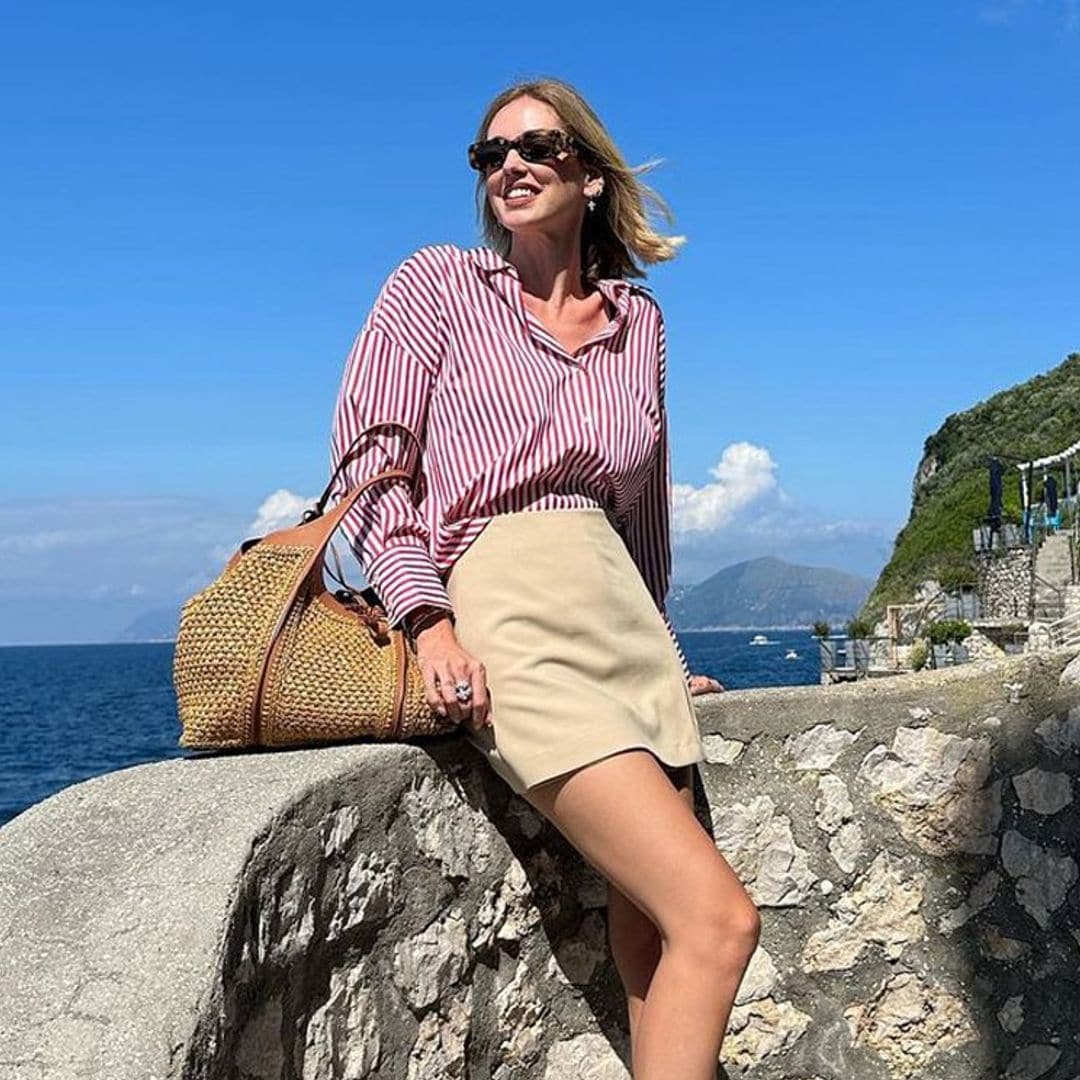 Los básicos de Zara y Mango que Chiara Ferragni ha llevado en su maleta a Capri