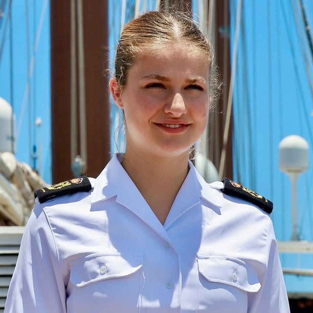 La princesa Leonor llega a Uruguay a bordo del buque Sebastián Elcano