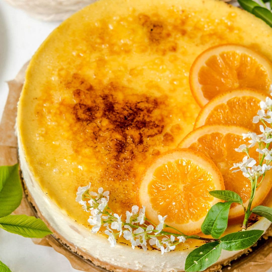 Tarta de naranja y mascarpone