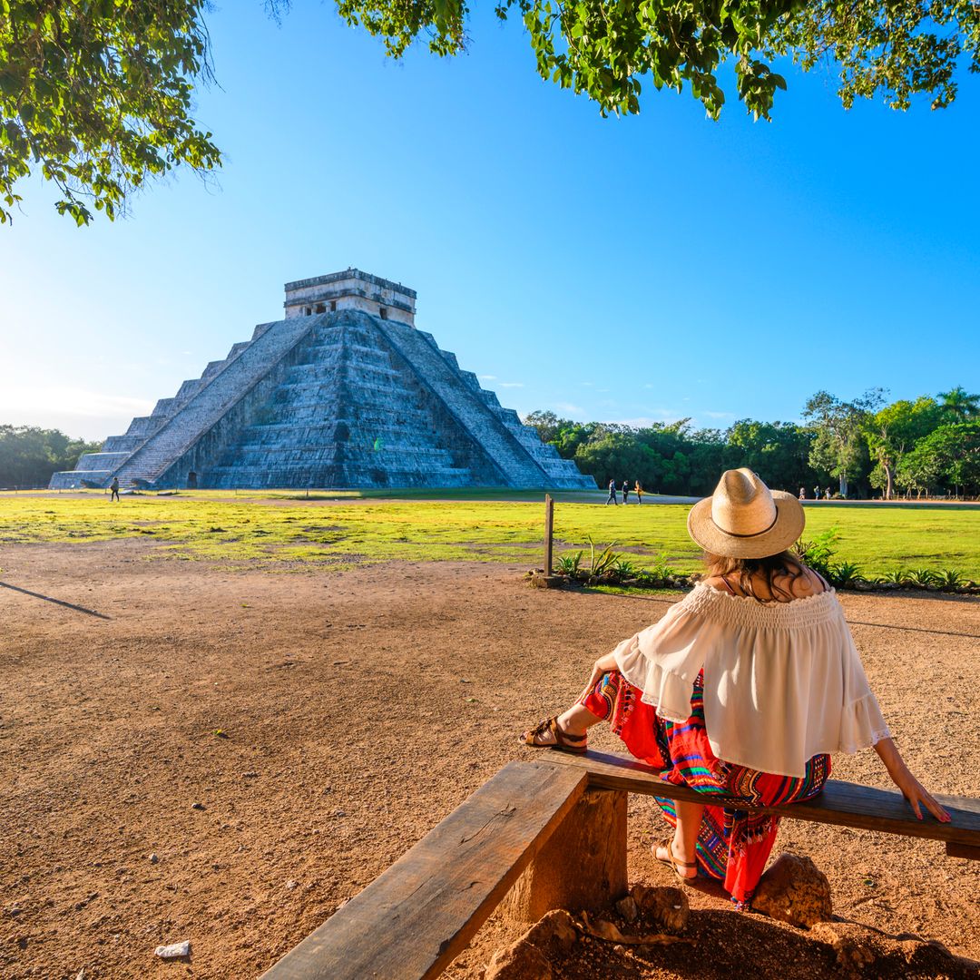 Sitio arqueológico de Chichen Itzá, Yucatán, México 