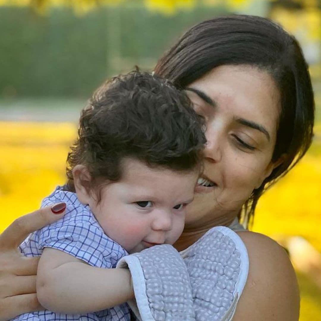 Gennaro, el bebé de Francisca eligió su primer árbol de Navidad