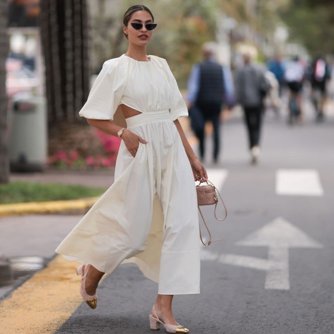 Así combina nuestra estilista un vestido blanco en cada plan de verano