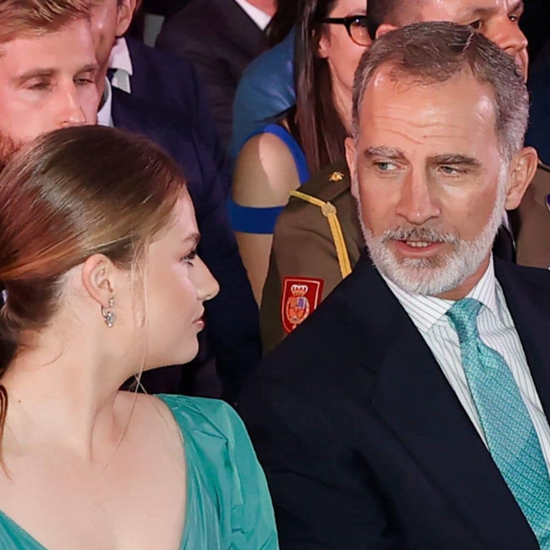 El orgullo de padre del rey Felipe presumiendo de su hija, la princesa Leonor