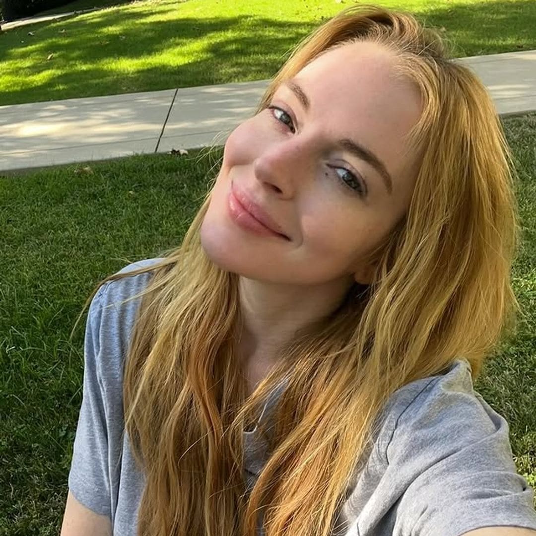 Lindsay Lohan en un selfie sin maquillaje